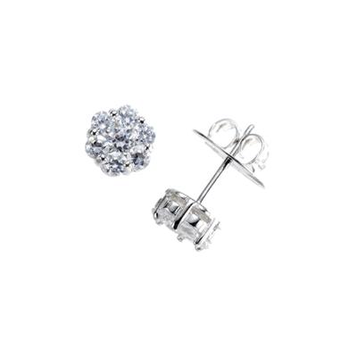 Paar Ohrstecker "Blüte in verschiedenen Größen, Silber 925" Gr. 3,5, silber, GIORGIO MARTELLO MILANO, Ohrringe, Damen, ca. Ø 9mm, Silber 925 (Sterlingsilber) Image
