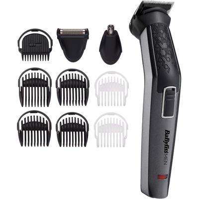 Multifunktionstrimmer BABYLISS "MT727E MEN" Haarschneider schwarz 10-in-1 Carbon Titanium Multigrooming Set für Gesicht & Körper