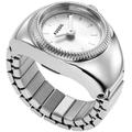Uhrenring FOSSIL "WATCH RING, ES5245" Armbanduhren silberfarben Damen Quarzuhren Quarzuhr, Damenuhr, analog