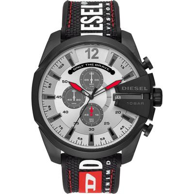 Chronograph DIESEL "MEGA CHIEF", schwarz, Armbanduhren, Herren, Quarzuhr, Armbanduhr, Herrenuhr, Datum, Stoppfunktion, Leuchtzeiger Image