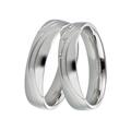 Trauring DOOSTI "Schmuck Geschenk Silber 925 Ehering Partnerring LIEBE" Fingerringe Gr. 54, 0,03 ct SI = kleine Einschlüsse mit Brillanten, Silber 925 (Sterlingsilber)-Diamanten, 5 mm, silberfarben Trauringe