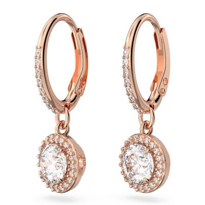 Paar Ohrhänger SWAROVSKI "Una Angelic Stern", rosa (roségoldfarben, kristallweiß, kristallweiß), Ohrringe, Damen, Metall, mit Swarovski Kristall Image