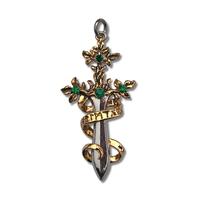 Amulett ADELIA´S Amulett Anhänger Schmuckanhänger Gr. keine ct, bunt Damen Amulette Schwert von Sherwood - Tapferkeit und Edelmut