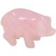 Tierfigur FIRETTI "Schmuck Geschenk Dekofigur Farbstein Edelstein Schwein Quarz" Dekofiguren Gr. B/H/T: 1,9 cm x 3 cm x 1,3 cm, rosa Weihnachtsengel Weihnachtsfiguren