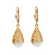 Paar Ohrhänger VIVANCE "Ohrpendel mit Perlen" Ohrringe Gr. Gelbgold 375, gelb (gelbgold 375) Damen Ohrhänger