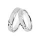 Trauring DOOSTI "Schmuck Geschenk Silber 925 Ehering Partnerring LIEBE" Fingerringe Gr. 64, Silber 925 (Sterlingsilber), 4 mm, silberfarben Trauringe