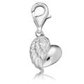 Charm-Einhänger ENGELSRUFER "CHARM HERZFLÜGEL SILBER, ERC-HEARTWING" Charms silberfarben (silber, 925) Damen Charms Anhänger