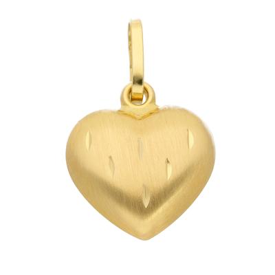 Ketten-Anhänger ADELIA´S "333 Gold Anhänger Herz", gold, Schmuckanhänger, Damen, Gold, Goldschmuck für Damen