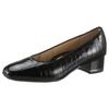 Pumps ARA "GRAZ", Damen, Gr. 4,5 (37,5), schwarz, Lackleder, Reptilienprägung, glänzend, elegant, Schuhe Pumps, Abendschuh, Festtagsschuh, Blockabsatz, mit Reptilprägung