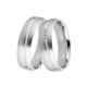 Trauring DOOSTI "Schmuck Geschenk Silber 925 Ehering Partnerring LIEBE" Fingerringe Gr. 58, 0,03 ct SI = kleine Einschlüsse mit Brillanten, Silber 925 (Sterlingsilber)-Diamanten, 6 mm, silberfarben Trauringe