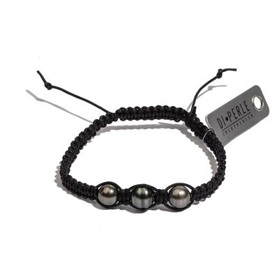 Perlenarmband ADELIA´S "Damen Perlenschmuck Tahiti Perlen Armband ( 21 cm )", schwarz (00. jan), Armbänder, Damen, 21, D