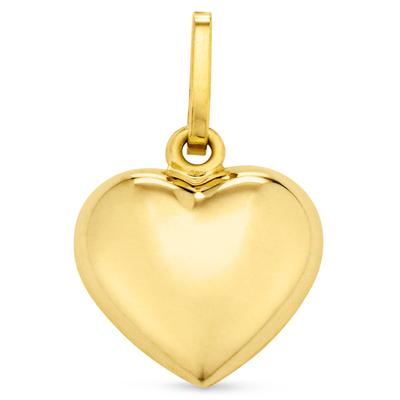 Herz-Anhänger FIRETTI "Schmuck Geschenk Gold 375 Halsschmuck Anhänger Herz", gold (gelbgoldfarben), Schmuckanhänger, Damen, Gelbgold 375, 0,16 g, Made in Germany
