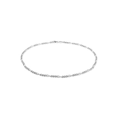 Kette ohne Anhänger ELLI PREMIUM "Choker Figarokette 925 Silber" Gr. 40, silber, Halsketten, Damen, 40, ohne Stein, Silb