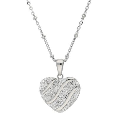 Edelstahlkette VIVANCE "Herz", silber (silber 925), Halsketten, Damen, Edelstahl, Edelstahlkette Image