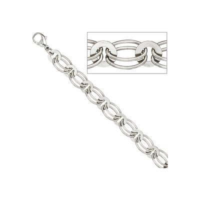 Silberarmband JOBO, silber (silber 925), Armbänder, Damen, Silber 925 (Sterlingsilber), 925 Silber 19 cm