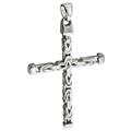 Ketten-Anhänger FIRETTI "Schmuck Geschenk Silber 925 Halsschmuck Anhänger Kreuz" Schmuckanhänger Gr. Silber 925 (Sterlingsilber), 9,6 g, silberfarben Herren Anhänger