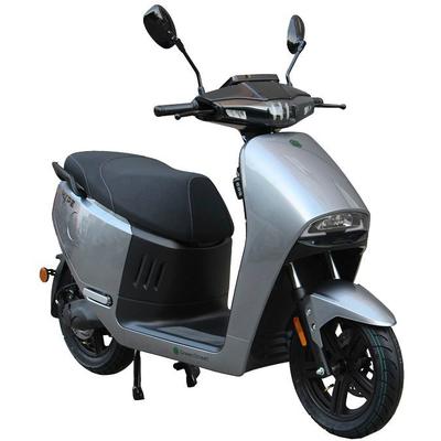 E-Motorroller GREENSTREET "HYPE 3000 W 85 km/h", silber (silberfarben, schwarz), Elektromotorroller, 85 km/h, bis zu 90 km Reichweite, mit USB-Anschluss und Keyless-System, B:73cm H:128cm L:185cm