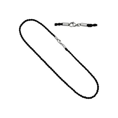 Kette ohne Anhänger JOBO, silber (edelstahlfarben), Halsketten, Damen, Edelstahl, L: 70cm, Edelstahl 70 cm Image