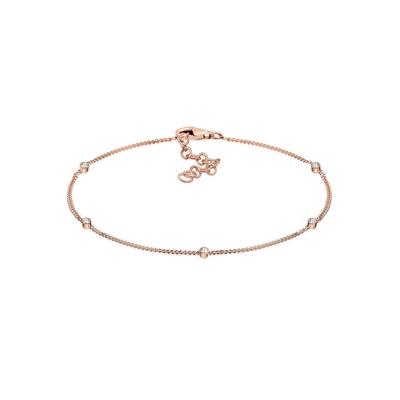 Armband ELLI "Basic Kristalle ROSÉGOLD", rosa (rosegold), Armbänder, Damen, 20cm,mit Steinen, Silber 925 (Sterlingsilber) Image