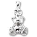 Ketten-Anhänger ONE ELEMENT "Teddybär Anhänger aus 925 Silber" Schmuckanhänger Gr. Silber 925 (Sterlingsilber), silberfarben (silber) Mädchen Mädchenschmuck