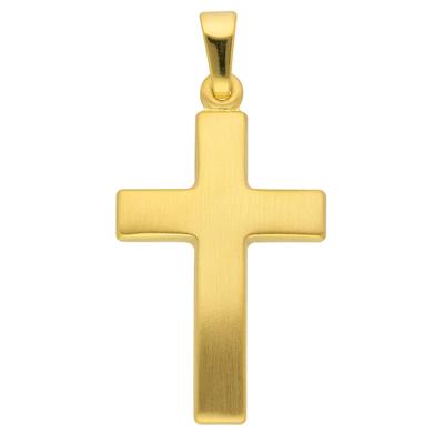 Ketten-Anhänger ADELIA´S "333 Gold Kreuz Anhänger", gold, Schmuckanhänger, Damen, Gelbgold 333, Goldschmuck für Damen & 