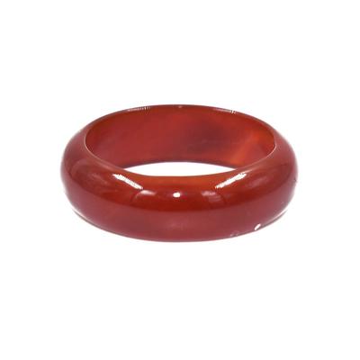 Fingerring FIRETTI "Schmuck Geschenk Edelstein" Gr. 18, rot (rot, rot), Fingerringe, Damen, 18, Material, 5mm, Made in Germany - mit Achat, Hämatit, Aventurin oder Karneol Image