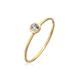 Fingerring ELLI PREMIUM "Solitär Mondstein Edelstein 375 Gelbgold" Fingerringe Gr. 54 mm, mit Steinen, Gelbgold 375, 1 mm, goldfarben (gold, transparent) Damen Fingerringe