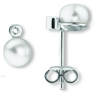 Paar Ohrhänger ONE ELEMENT "Zirkonia Ohrringe Ohrstecker aus 925 Silber", silber, Ohrringe, Damen, Damen,mit Zirkonia, S