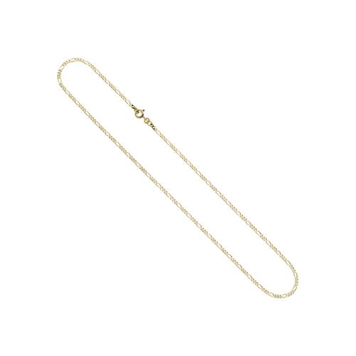 Goldkette JOBO Halsketten Gr. Gelbgold 333, Länge: 45 cm, goldfarben (gelbgold 333) Damen Figarokette 333 Gold massiv 45 cm 2,3 mm