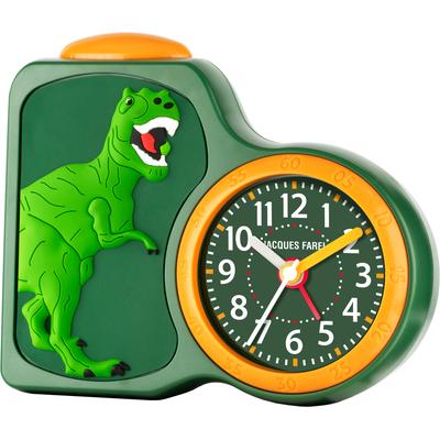 Kinderwecker JACQUES FAREL "ACB 06", grün (grün, orange), Wecker, Kinder, Quarzwecker, Lernwecker, Dinosaurier, Geschenkidee Image