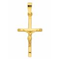 Ketten-Anhänger ADELIA´S "375 Gold Kreuz Anhänger Korpus" Schmuckanhänger Gr. Damen, Gelbgold 375, goldfarben (gold) Damen Anhänger