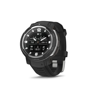 Smartwatch GARMIN "INSTINCT CROSSOVER" Smartwatches schwarz Fitness-Tracker