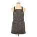 Love, Fire Casual Dress - Mini Square Sleeveless: Brown Leopard Print Dresses - New - Women's Size X-Large