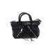 Rebecca Minkoff Leather Satchel: Pebbled Black Print Bags