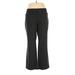Van Heusen Dress Pants - Mid/Reg Rise Flared Leg Trouser: Gray Bottoms - Women's Size 16