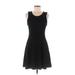 Old Navy Casual Dress - Mini Scoop Neck Sleeveless: Black Print Dresses - Women's Size Medium