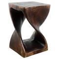 The Twillery Co.® Gosnell Twist End Table Wood in Brown | 18 H x 12 W x 12 D in | Wayfair 0832507069784C61B6C170E310A7B2A6