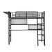 Isabelle & Max™ Aleyana Twin Loft Bed Metal in Black/Gray | 68.2 H x 40.4 W x 89 D in | Wayfair 3D8861B8DF894CF193BDC0B3527D7F5D