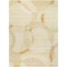 White 96 x 30 x 0.39 in Area Rug - Wade Logan® Buda Geometric Hand Tufted Wool Area Rug in Pearl/Tan Wool | 96 H x 30 W x 0.39 D in | Wayfair