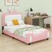 Trinx Jofiel Panel Storage Bed Leather Match/Upholstered in Pink | 51 H x 41.3 W x 80 D in | Wayfair DD539A246F6B4D6582F05C131DB4F575