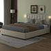 Latitude Run® Queen Size Platform bed w/ Height-adjustable Headboard & Under-bed Storage Space Wood & /Upholstered/Velvet | Wayfair