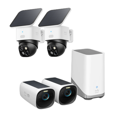 eufyCam S330 (eufyCam 3) + SoloCam S340 kabellose Überwachungskamera(Doppelpack) Image