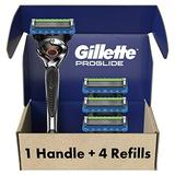 Gillette Fusion ProGlide Razors for Men 1 Gillette Razor 4 Razor Blade Refills Shields Against Skin Irritation