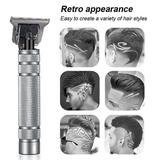 Silver Cordless Hair Clippers Trimmer Shaver Clipper Cutting Beard Barber