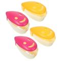 4 Pcs Toddler Toothbrush Holder Travel Toothbrush Teeth Brush Holders Toothbrush Cap Toothbrush Holder Case Smile Toothbrush Holders Toothbrush Stand Storage Rack Storage Box Child