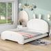 Nestfair Full Size Upholstered Platform Bed with Cartoon Ears Shaped Headboard