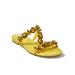 Boston Proper - Yellow - Oversized Gem Embellished Sandal - 6.0