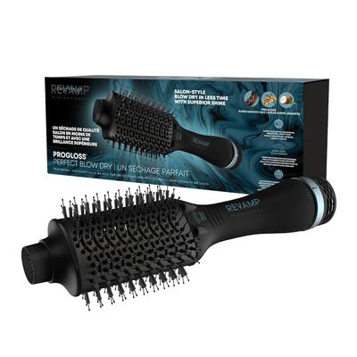 Revamp Progloss Perfect Blow Dry Volume & Shine Hot Air Styler - Hair Dryer Brush for Wet or Dry Styling