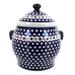 Blue Rose Polish Pottery 1101 Zaklady Cookie Jar