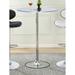 Coaster Furniture Thea Chrome and Clear LED Bar Table